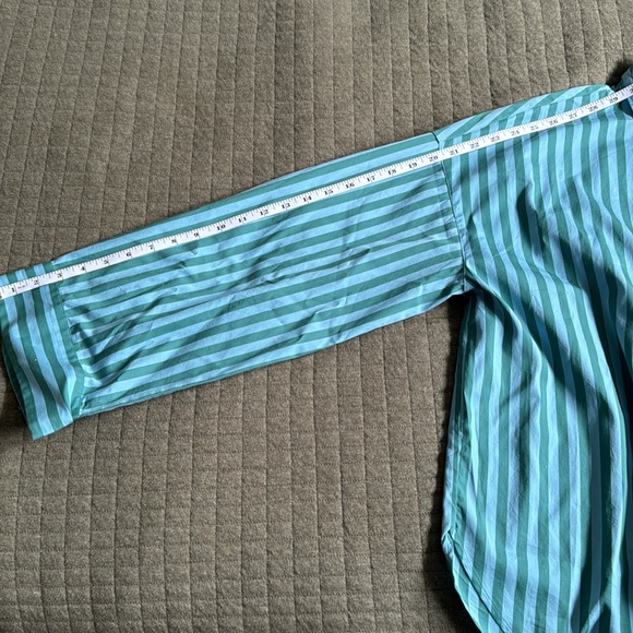 nwt madewell boxy button up shirt in stripe - Picture 8 of 10